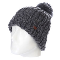 Шапка с помпоном женская Roxy Seastate Charcoal