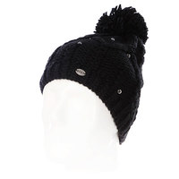 Шапка с помпоном женская Roxy Shooting Star Beanie Anthracite