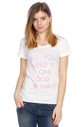 Футболка женская Roxy Roll Sleeve Tee B Sea Spray