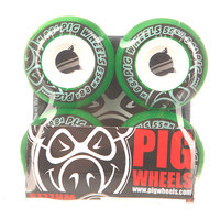 Колеса для скейтборда для скейтборда Pig Street Cruisers New Green/Black 88A 55 mm