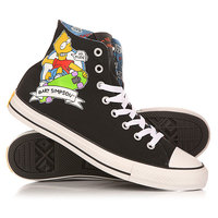 Кеды кроссовки высокие Converse Chuck Taylor All Star The Simpsons Black/Multi