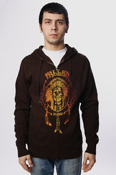 Толстовка Fallen Native Trip Zip Hood Brown
