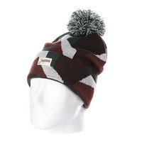 Шапка с помпоном Запорожец Camo Beanies Green/Brown