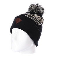 Шапка с помпоном Запорожец Logo Beanies Black