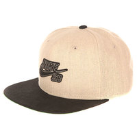 Бейсболка с прямым козырьком Nike SB Hemp Pro Snapback Bamboo Black Pine Green