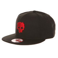 Бейсболка с прямым козырьком Zero Blood Skull Red/Black