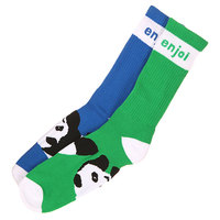 Носки средние Enjoi Mixed Panda Foot Green/Blue