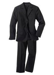 Пиджак + брюки (2 изд.), стандартный (черный) Bonprix
