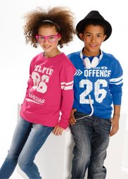 Колледжский свитшот (лазурный) Bonprix