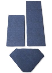 Подушки для углового кухонного дивана (3 изд.) (серый) Bonprix