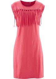 Трикотажное платье с бахромой (бирюзовый/золотистый) Bonprix