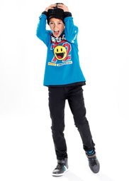 Футболка SMILEY, Размеры 116/122-164/170 (нежно-бирюзовый) Bonprix