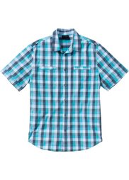 Клетчатая рубашка Regular Fit (мандариново-красный в клетку) Bonprix