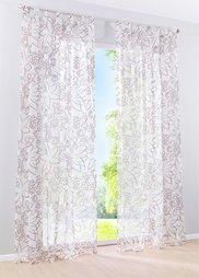 Гардина Палина (1 шт.), петли (цвет фуксии) Bonprix