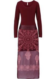 Платье с длинным рукавом (черный) Bonprix