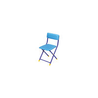Синий складной стул "Горошек" Ника