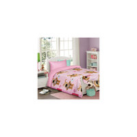 Комплект "Буфл" 1,5-спальный (на розовом, 50*70)