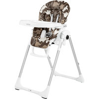Стульчик для кормления Prima Pappa Zero-3, Peg-Perego, Dino Park Marrone коричневый с динозавриками