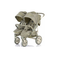 Прогулочная коляска для двойни Cruze DUO, Baby Care, оliva сherker