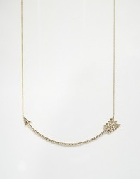 Ожерелье с двусторонней подвеской‑стрелой House Of Harlow