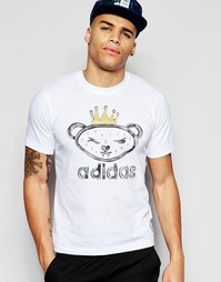 Футболка с принтом adidas Originals X Nigo Artist Bear AJ5203 - Белый