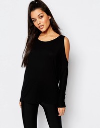 Топ с открытыми плечами Missguided - Черный
