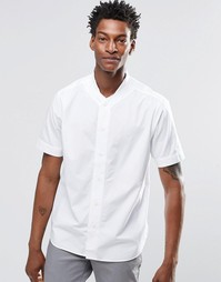 Рубашка с короткими рукавами и бейсбольным воротником YMC - Белый
