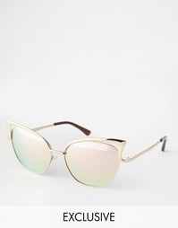 Солнцезащитные очки Quay Australia Lana - Розовое золото
