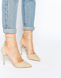 Туфли с заостренным носком и шнуровкой Call It Spring Argaine - Bone