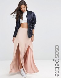 Юбка макси с разрезами ASOS PETITE - Mink