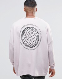 Свободный свитшот ASOS - Розовый