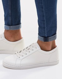 Белые кроссовки на шнуровке ASOS - Белый