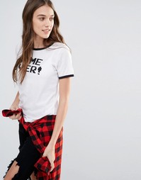 Футболка с надписью Game Over Vans Nintendo Ringer