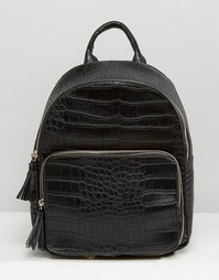 Рюкзак из искусственной кожи крокодила Skinnydip - Черный