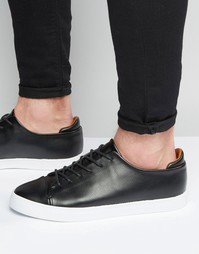Черные кроссовки на шнуровке с контрастным носком ASOS - Черный