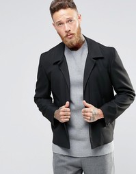 Строгий пиджак с эластичной спинкой ASOS - Черный