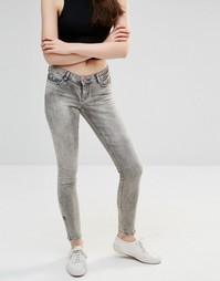 Суперузкие укороченные джинсы Noisy May Eve - Умеренный серый
