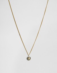 Ожерелье с двухцветной подвеской Made - Золотой