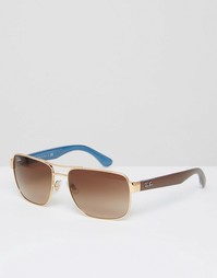 Солнцезащитные очки-авиаторы Ray-Ban 0RB3530 - Золотой
