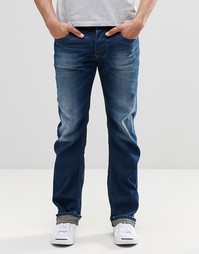 Темные прямые джинсы Diesel Larkee 853U - Темный потертый