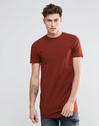 Красная эластичная футболка ASOS - Hot spice
