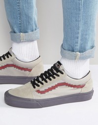 Бежевые кроссовки с пиксельным принтом Vans X Nintendo Old Skool V4OJJ