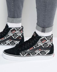 Высокие черные кроссовки с принтом Vans X Nintendo Sk8 V4OKJUS