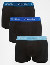 Набор из 3 хлопковых боксеров-брифов Calvin Klein - Черный