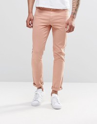 Облегающие джинсы розового цвета ASOS - Коричнево-красная роза