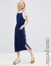 Сарафан миди цвета индиго в рубчик ASOS PETITE - Indigo - индиго