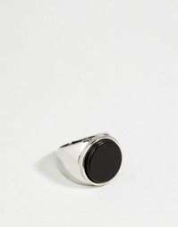 Серебристое кольцо с камнем Icon Brand Premium - Серебряный