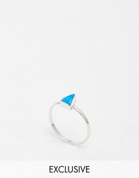 Серебряное кольцо с полудрагоценным камнем Reclaimed Vintage