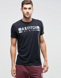 Черная футболка зауженного кроя Abercrombie &amp; Fitch - Cc900 черный