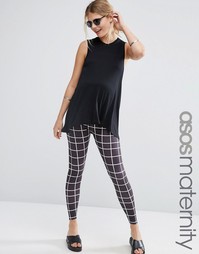 Леггинсы в клетку для беременных ASOS Maternity - Мульти
